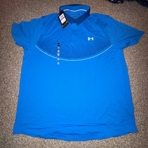 Under Armour Vibrant Blue Performance Polo - Picture 2 of 3